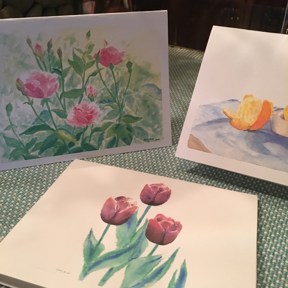 10 original art notecards
